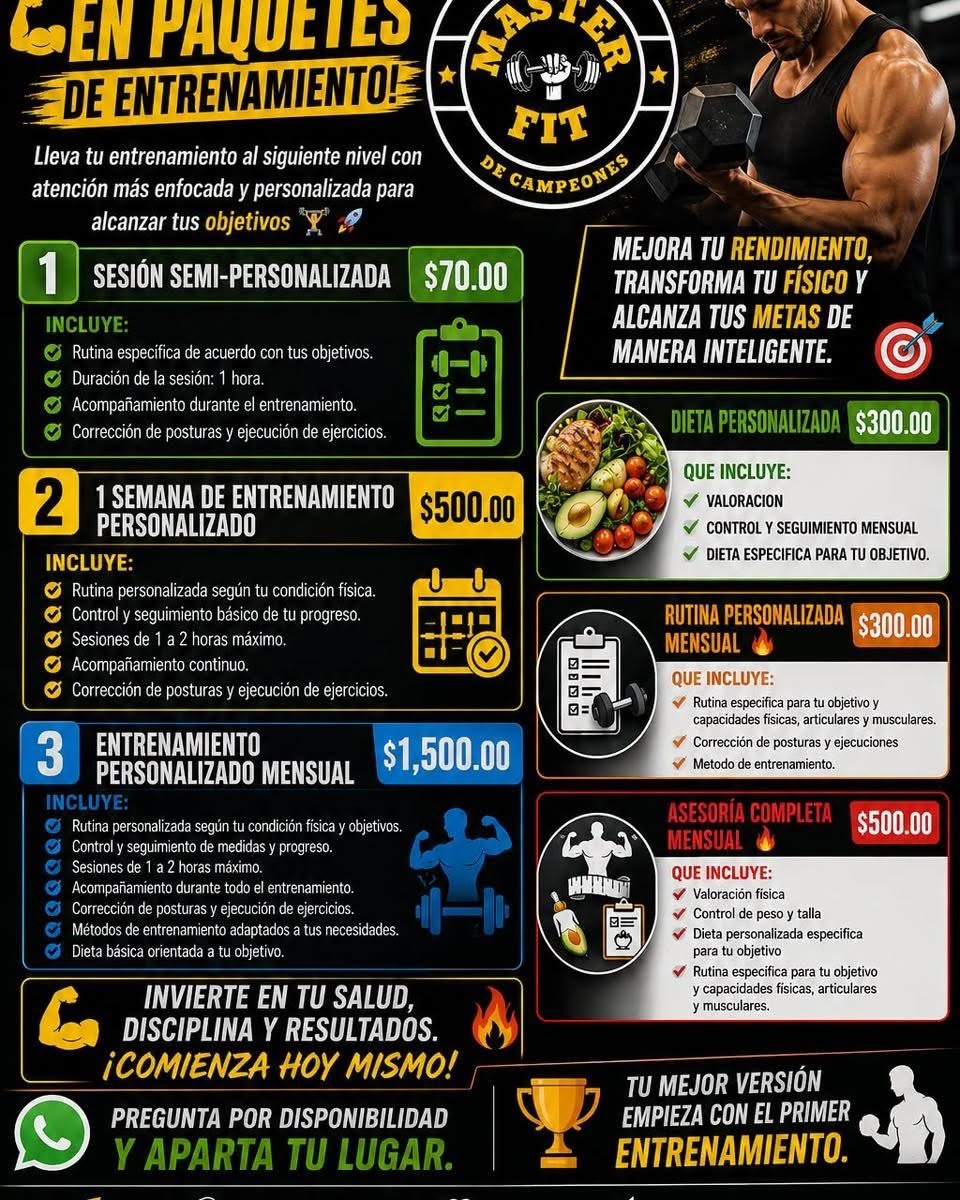 Paquetes Master Fit